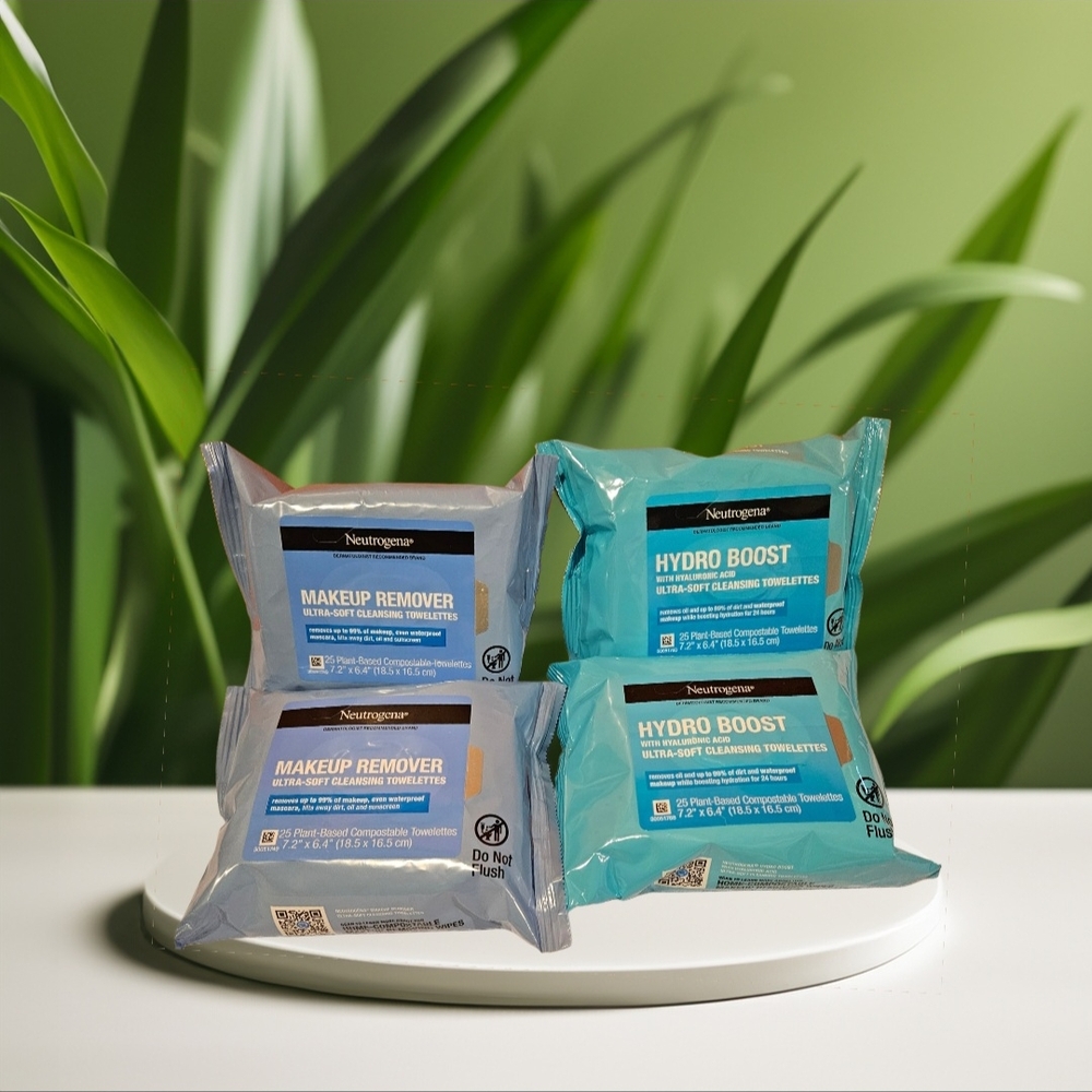 Neutrogena Makeup Remover and Hydro Boost Wipes Set